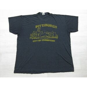 Homage Pittsburgh City of Champions T-Shirt (XXL) Steelers Pirates 1979 Retro